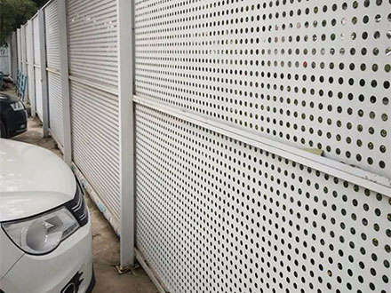 沖孔圍擋應用展示1